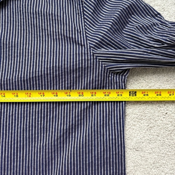 Calvin Klein Men's Purple Striped Button Down Shirt Sz L - Picture 6 of 8